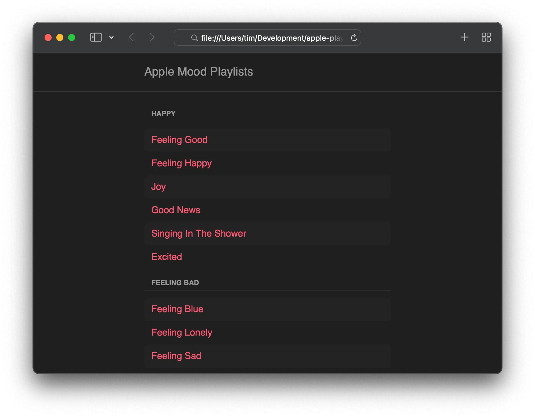 A preview of the finished app from this post